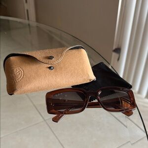 Ray-Ban Brown Sunglasses with Tan Case